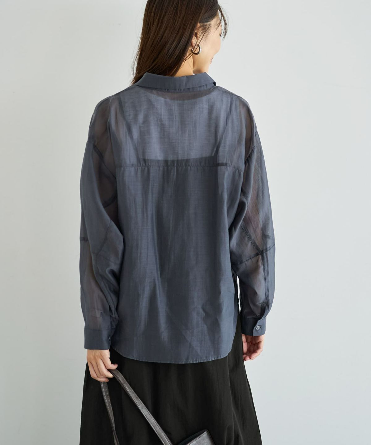 着用イメージ 166cm ミッドナイト