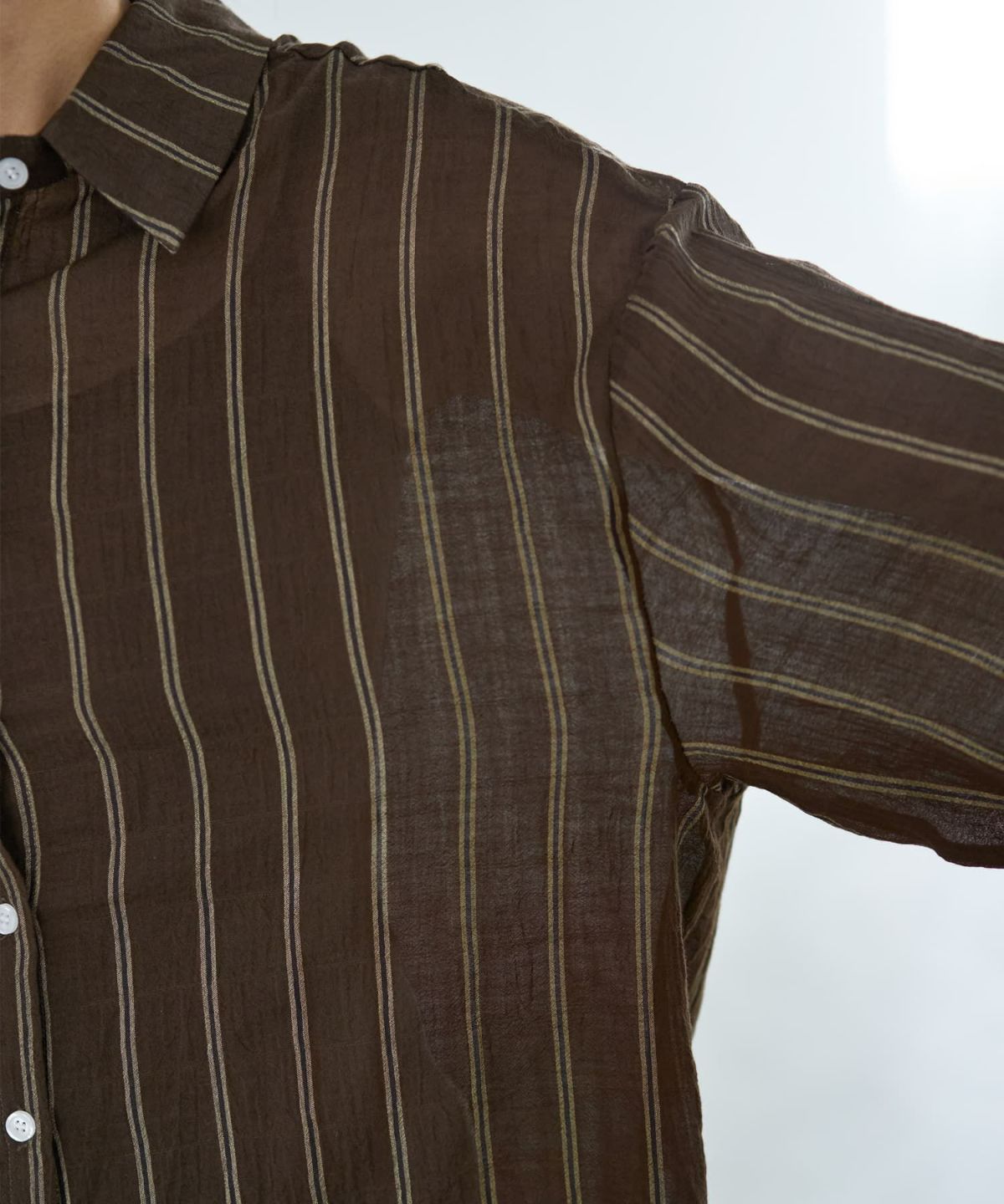 着用イメージ 166cm ブラウン