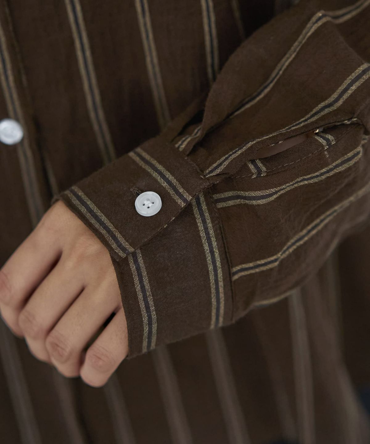 着用イメージ 166cm ブラウン