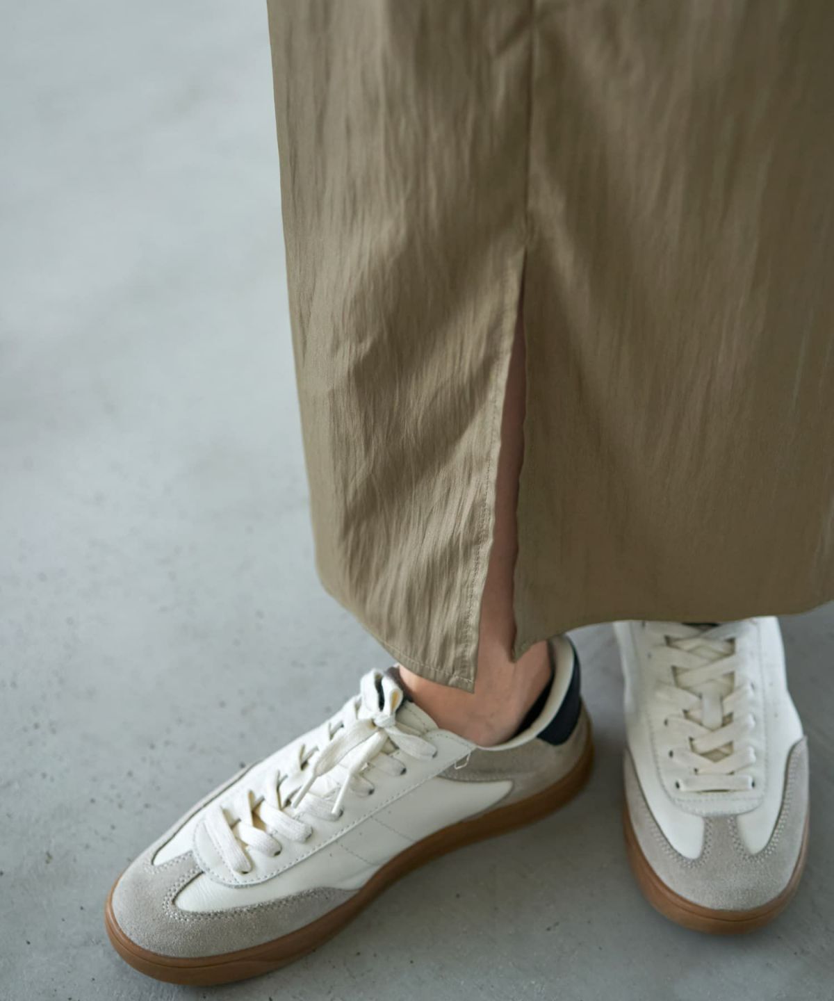 着用イメージ 166cm オリーブベージュ