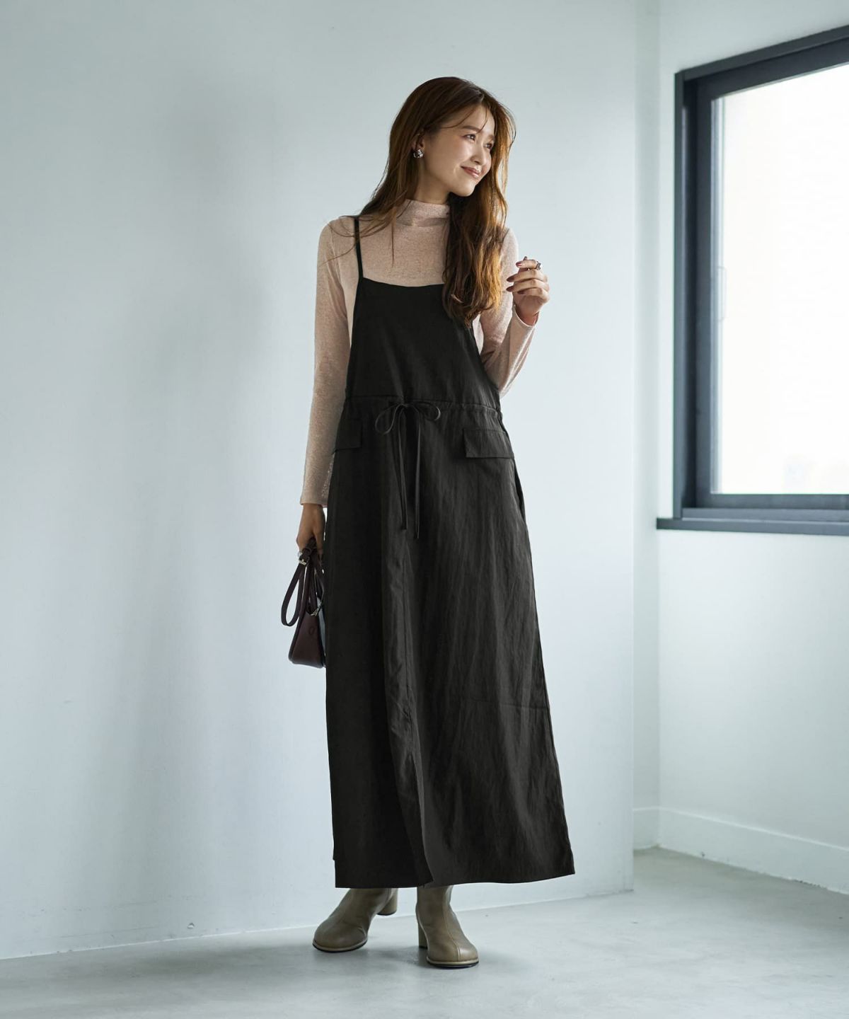 着用イメージ 166cm ブラック