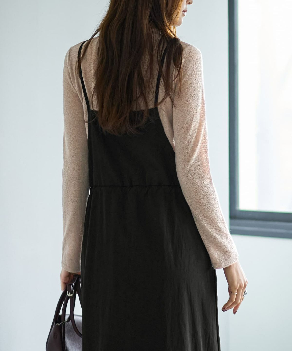 着用イメージ 166cm ブラック