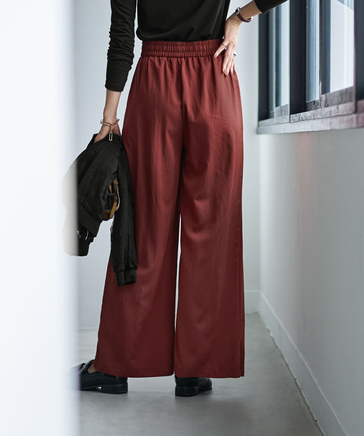 着用イメージ 166cm アカチャ