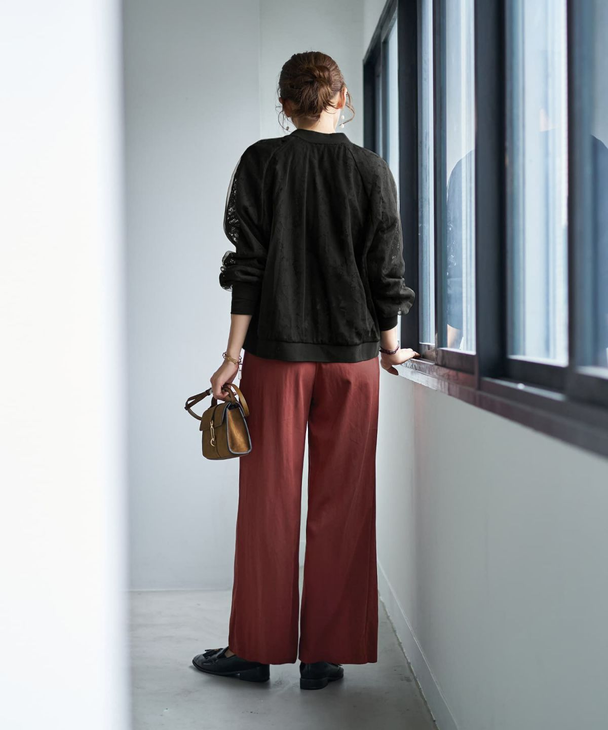 着用イメージ 166cm アカチャ