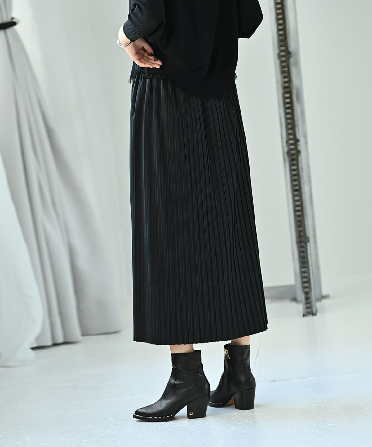 着用イメージ 172cm ブラック