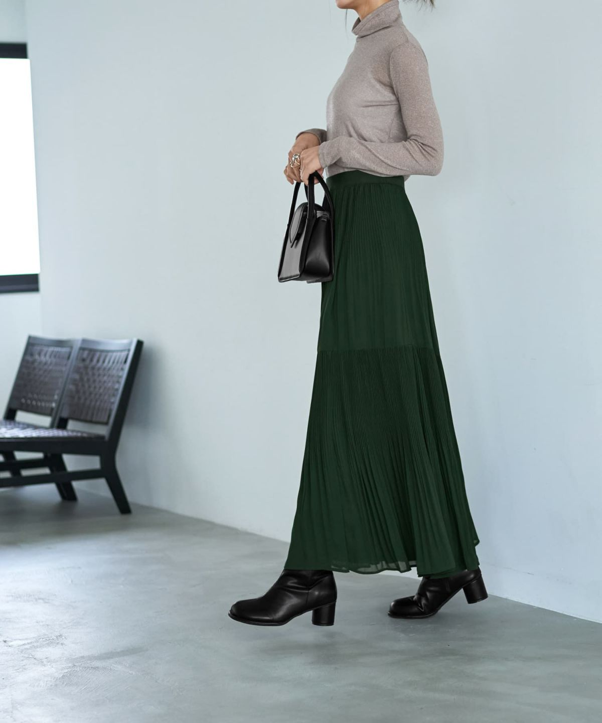 着用イメージ 166cm ダークグリーン 02サイズ