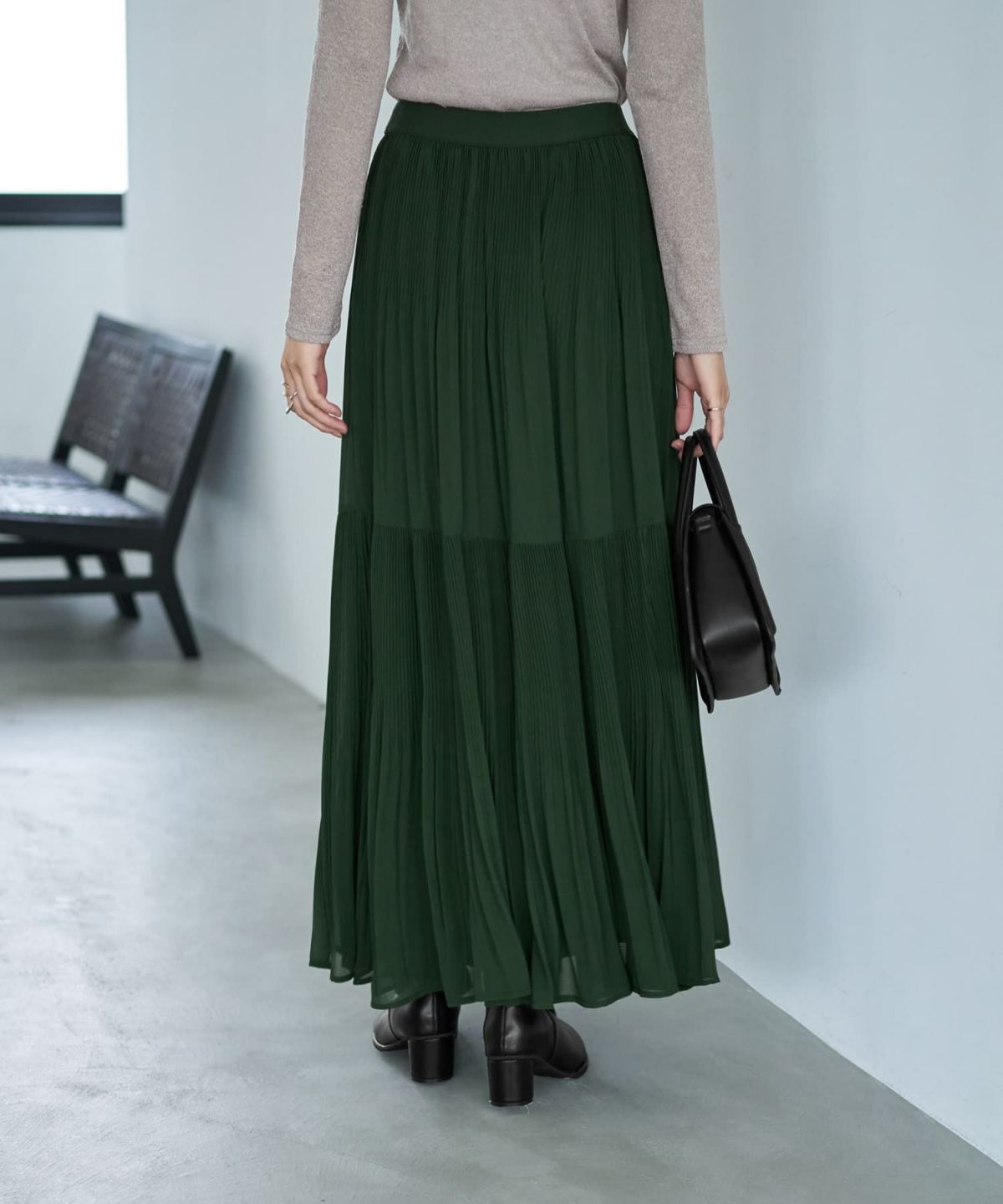 着用イメージ 166cm ダークグリーン 02サイズ