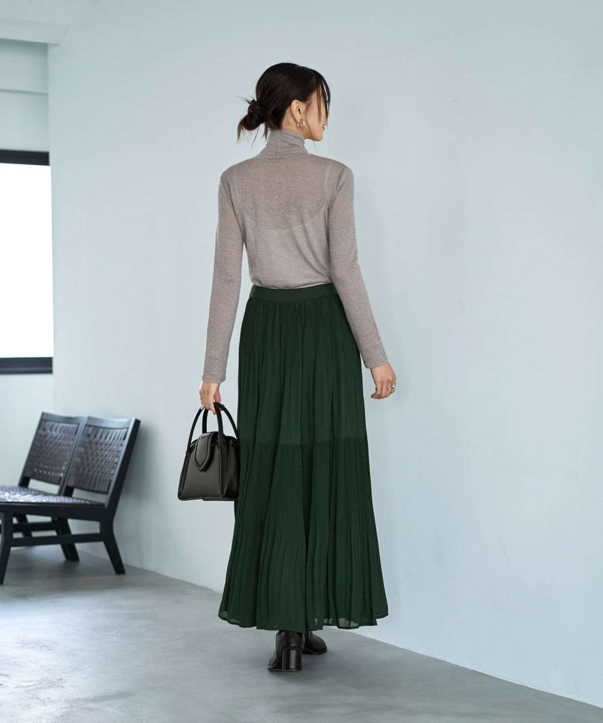 着用イメージ 166cm ダークグリーン 02サイズ