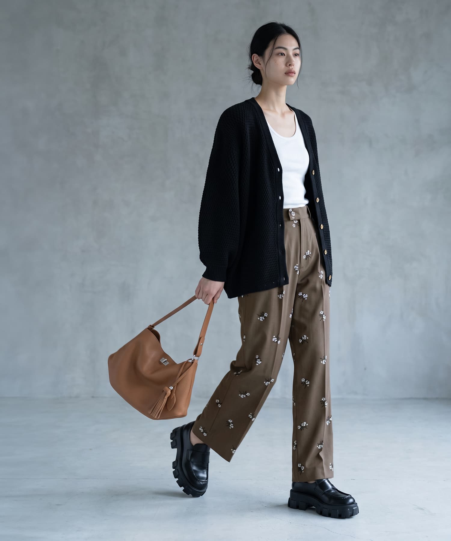 着用イメージ 172cm ブラック