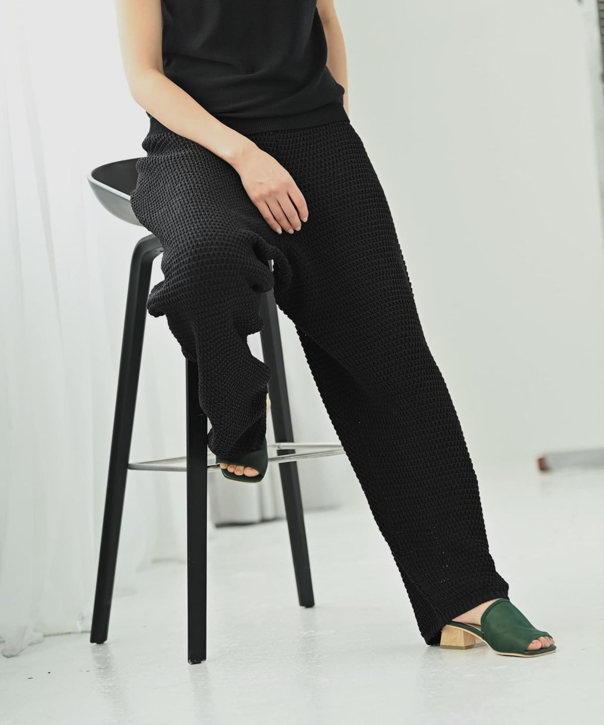 着用イメージ 172cm ブラック