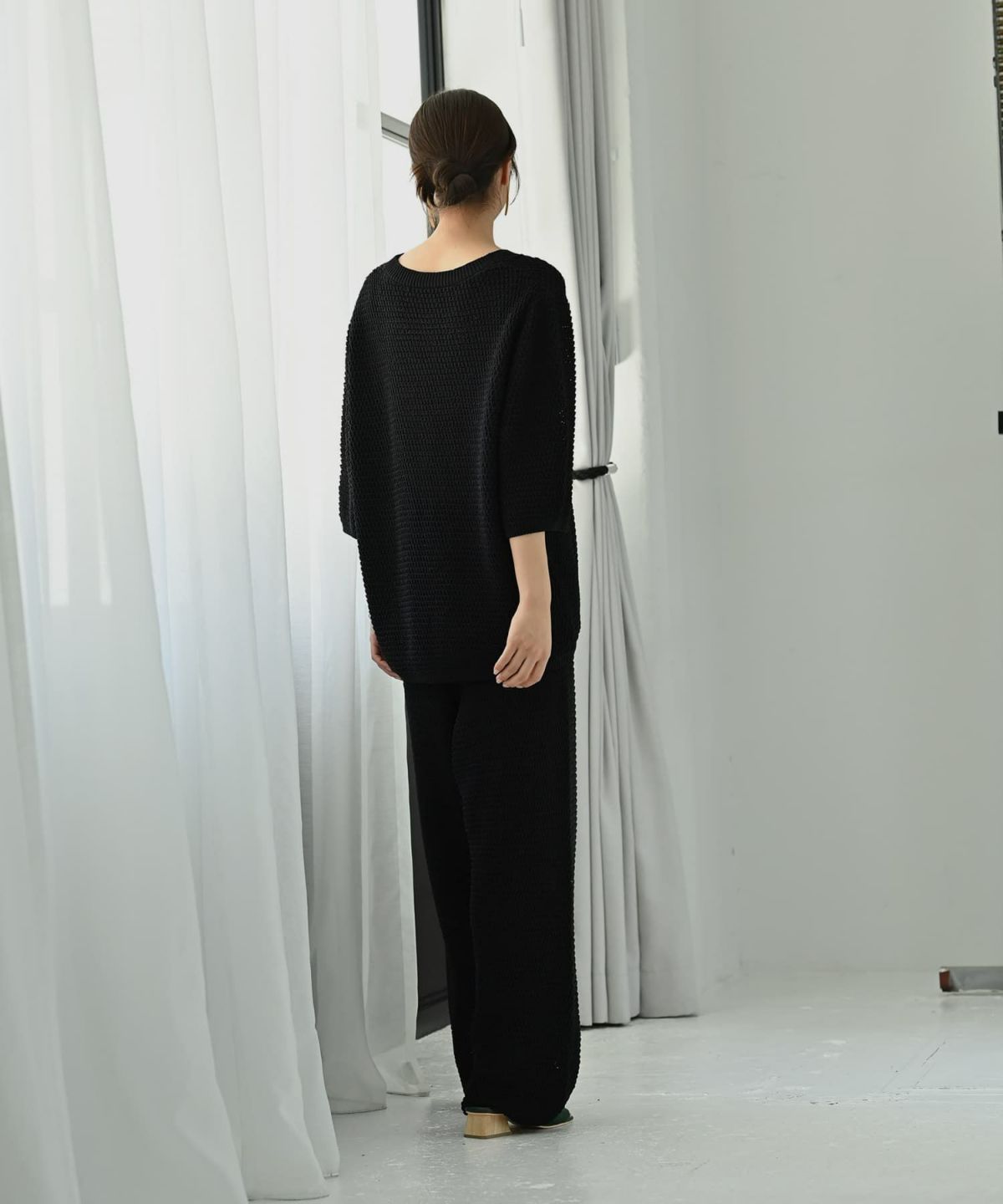 着用イメージ 172cm ブラック