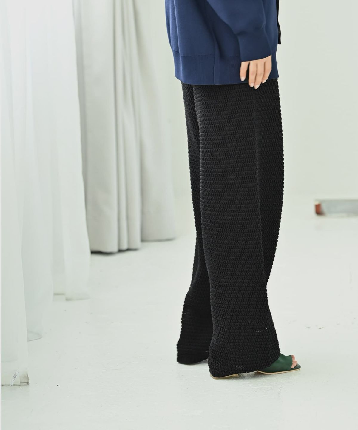 着用イメージ 172cm ブラック