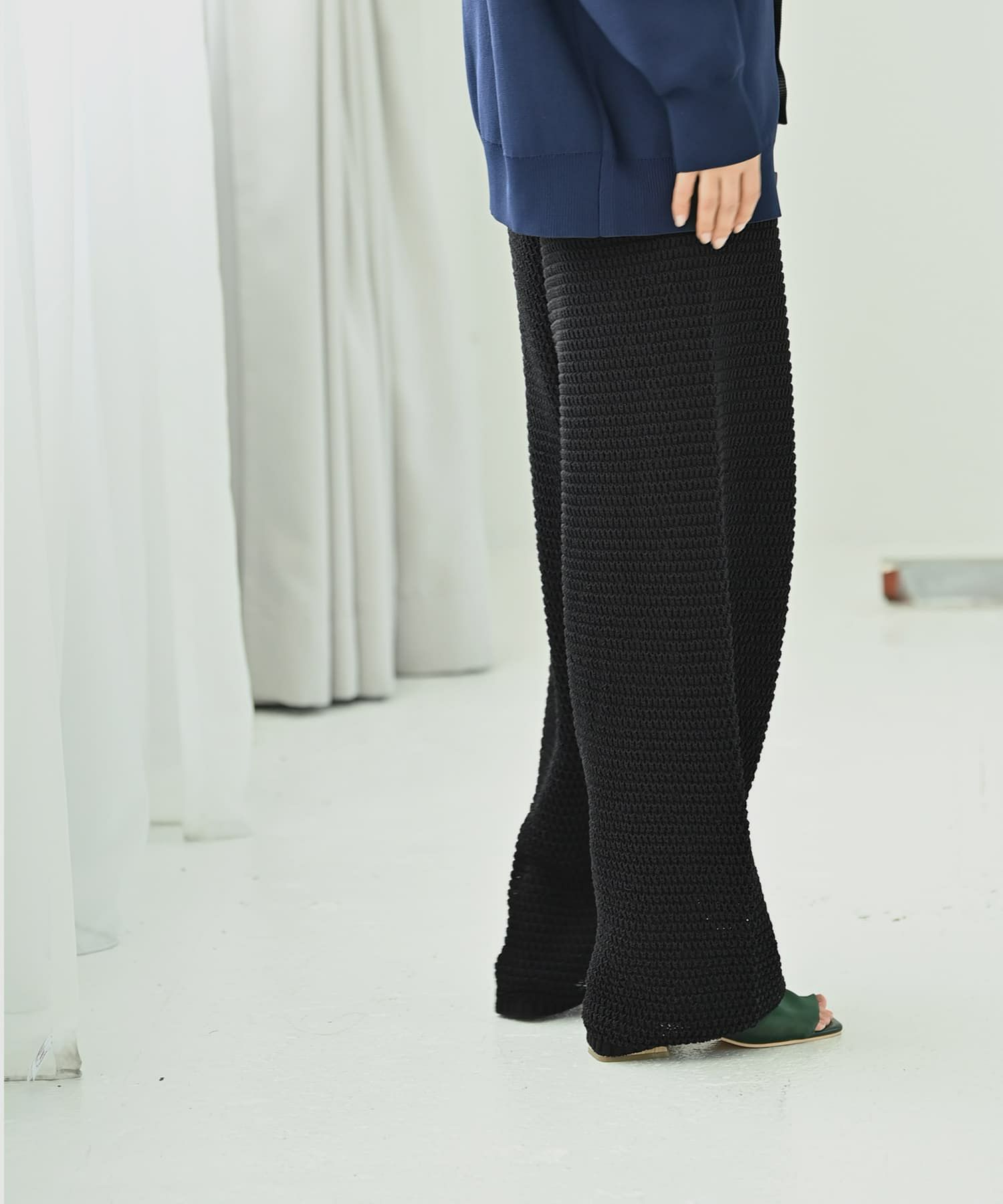 着用イメージ 172cm ブラック