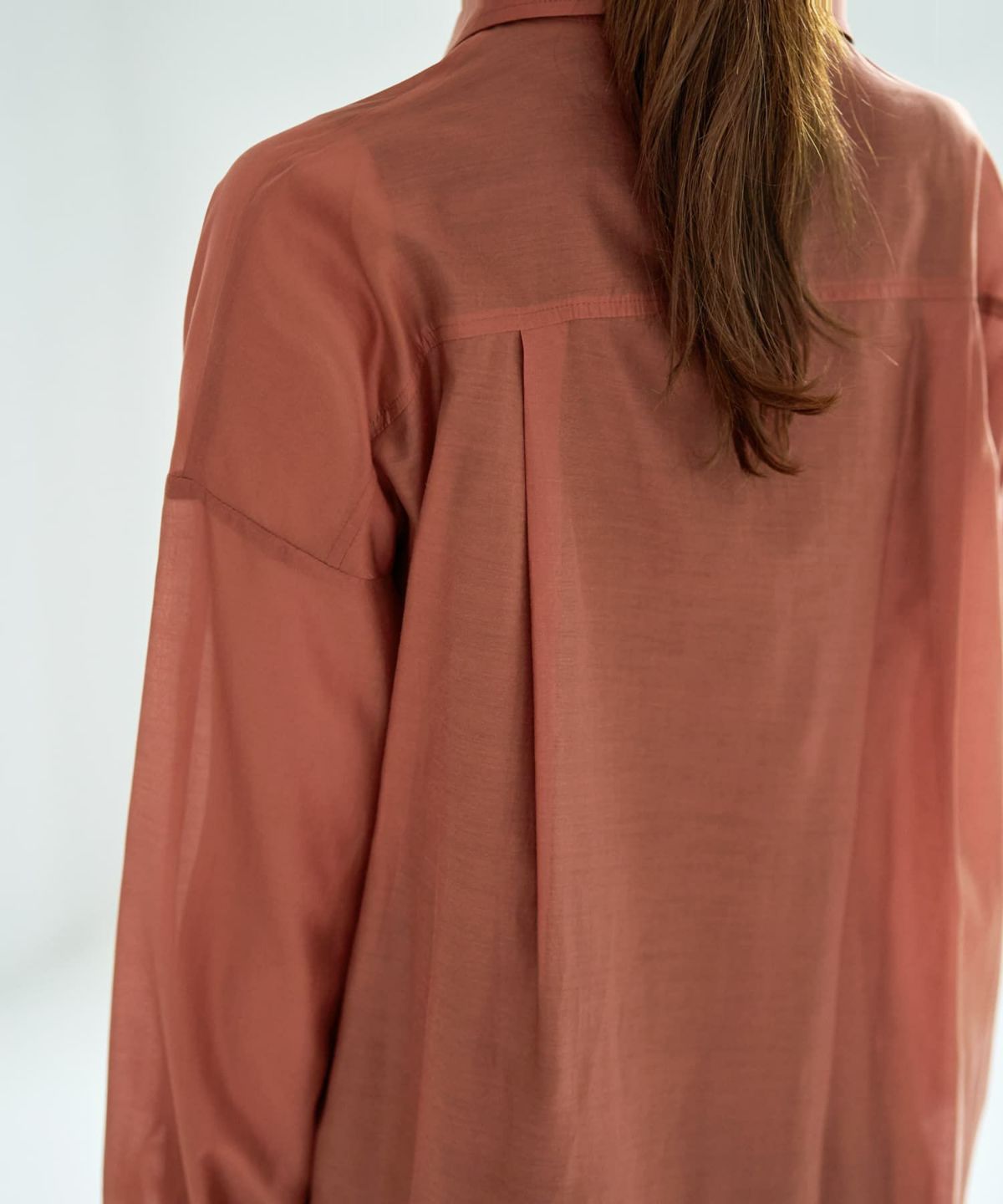 着用イメージ 167cm オレンジブラウン