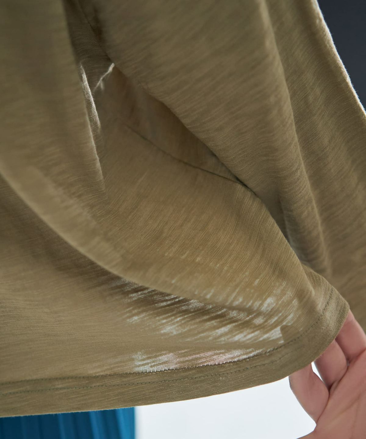 着用イメージ 167cm カーキ 