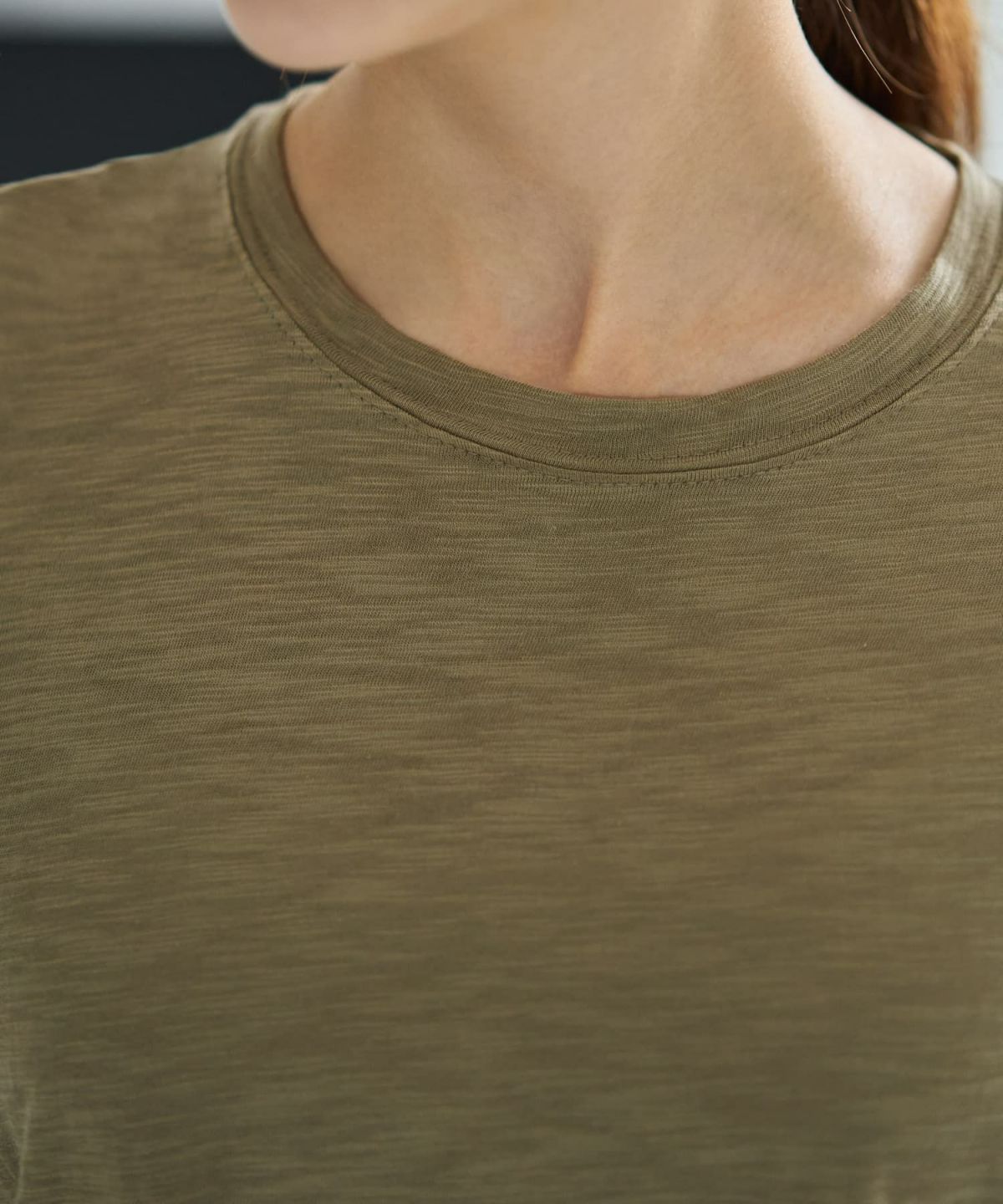 着用イメージ 167cm カーキ 