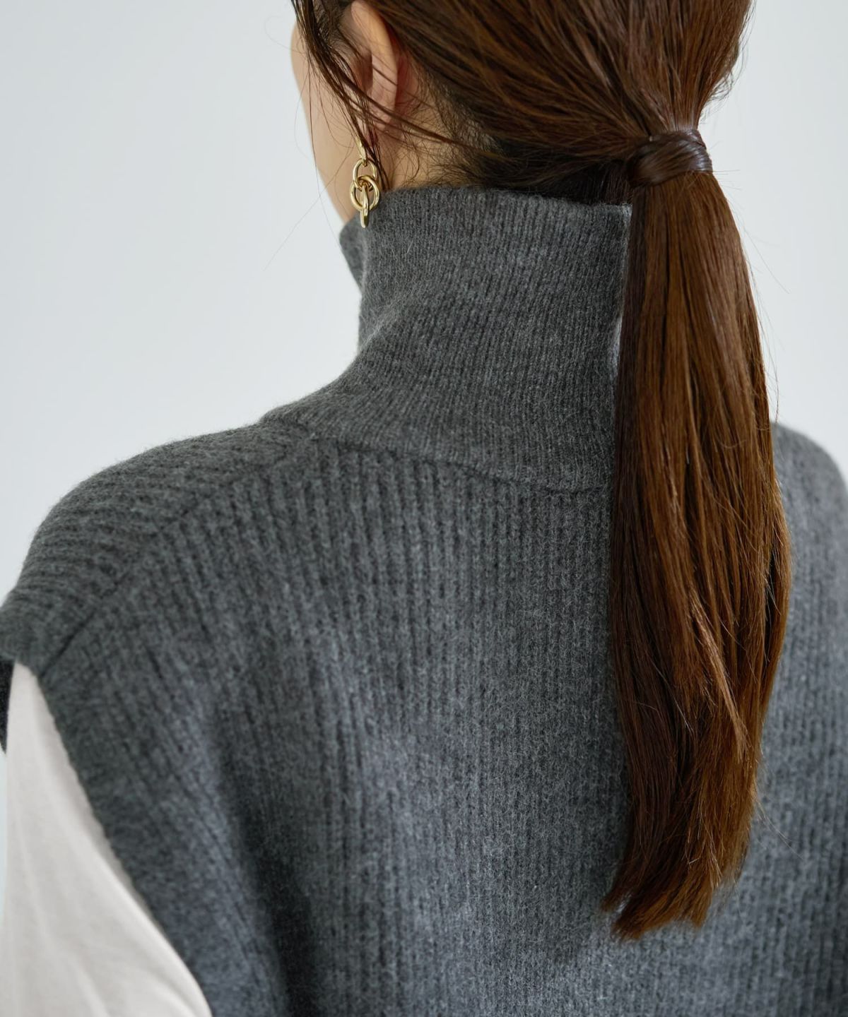 着用イメージ 166cm グレー