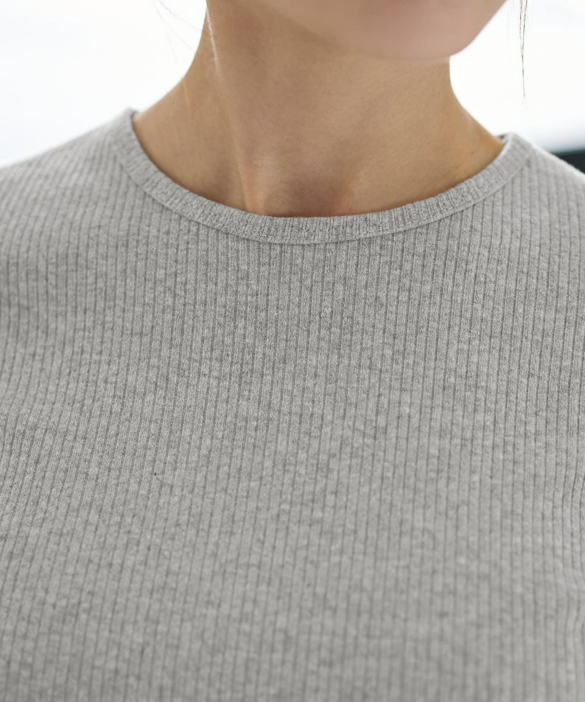 着用イメージ 167cm ライトグレー