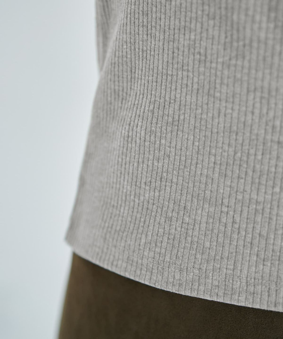 着用イメージ 167cm ライトグレー