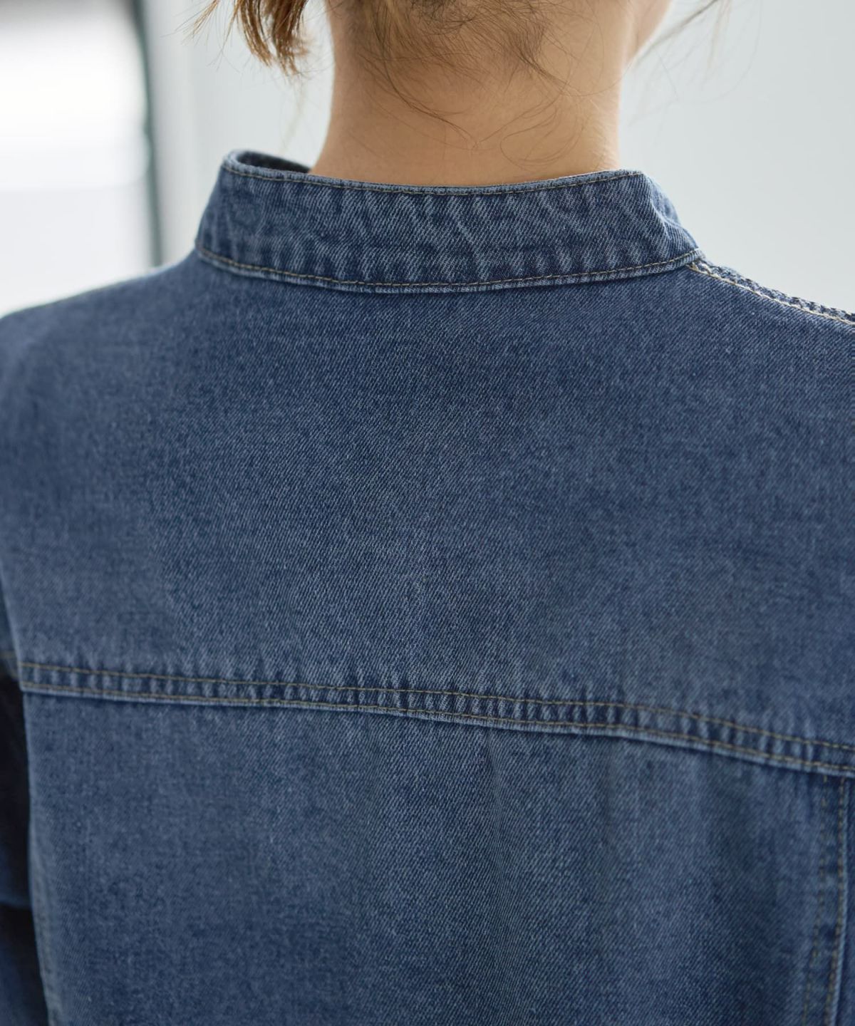 着用イメージ 167cm ブルー 