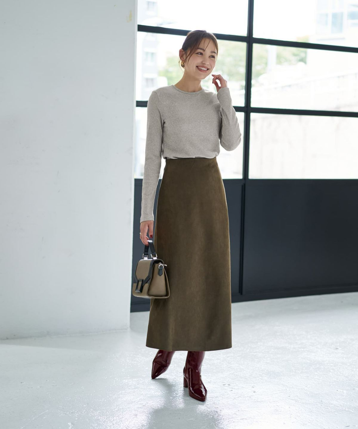 着用イメージ 167cm カーキ Mサイズ