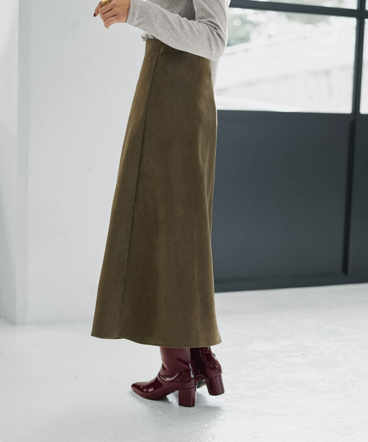 着用イメージ 167cm カーキ Mサイズ