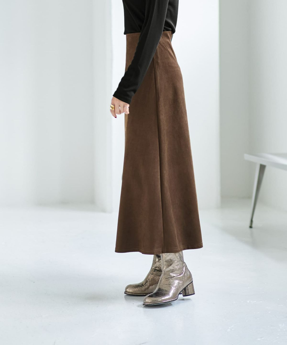 着用イメージ 167cm ブラウン Mサイズ