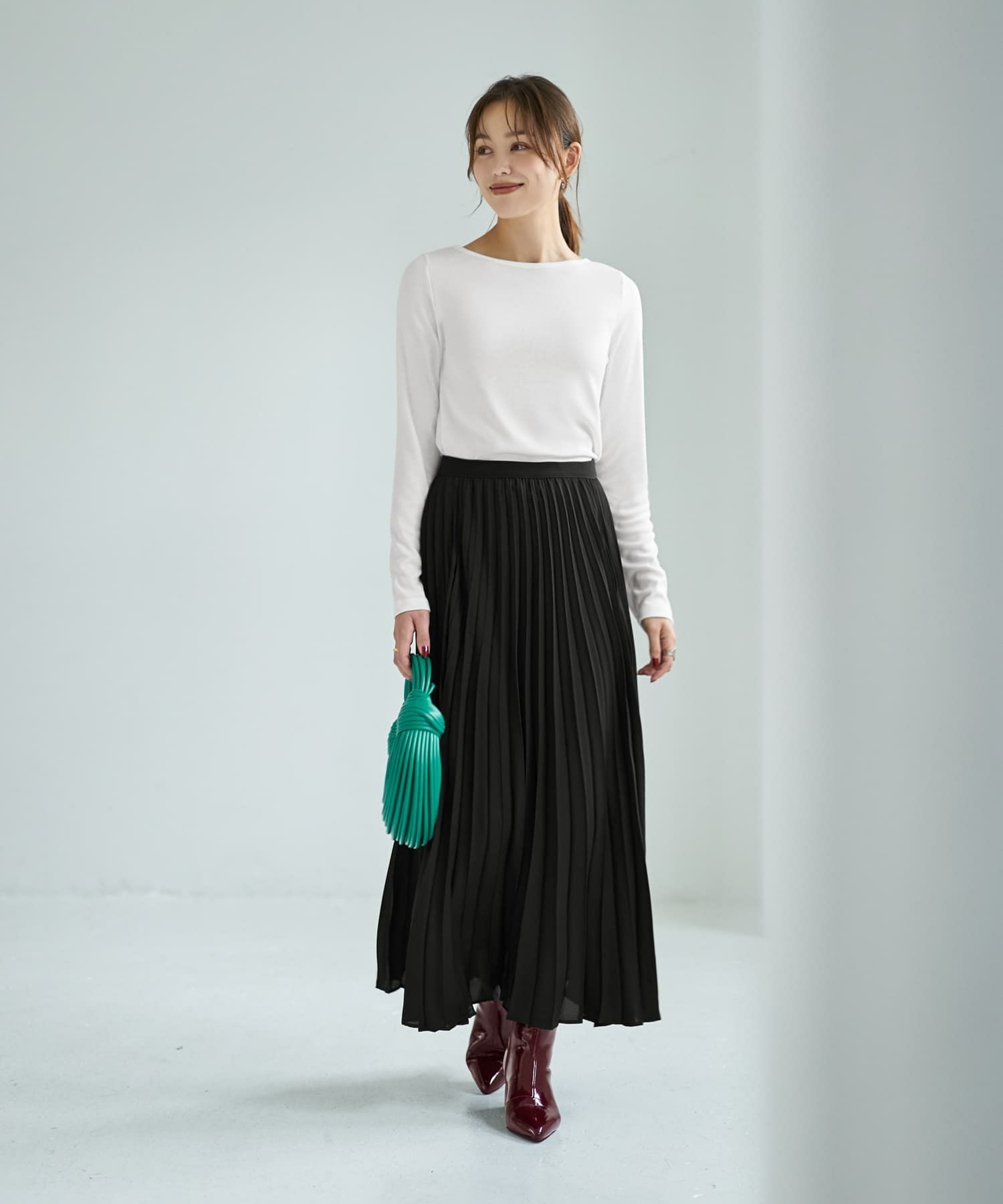 着用イメージ 167cm ホワイト