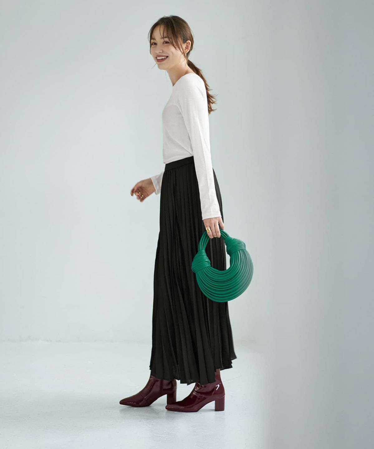 着用イメージ 167cm ホワイト