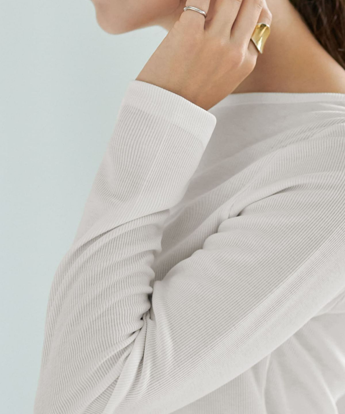 着用イメージ 167cm ホワイト