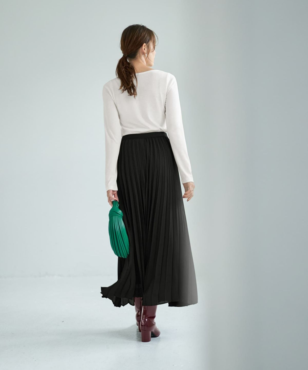 着用イメージ 167cm ホワイト