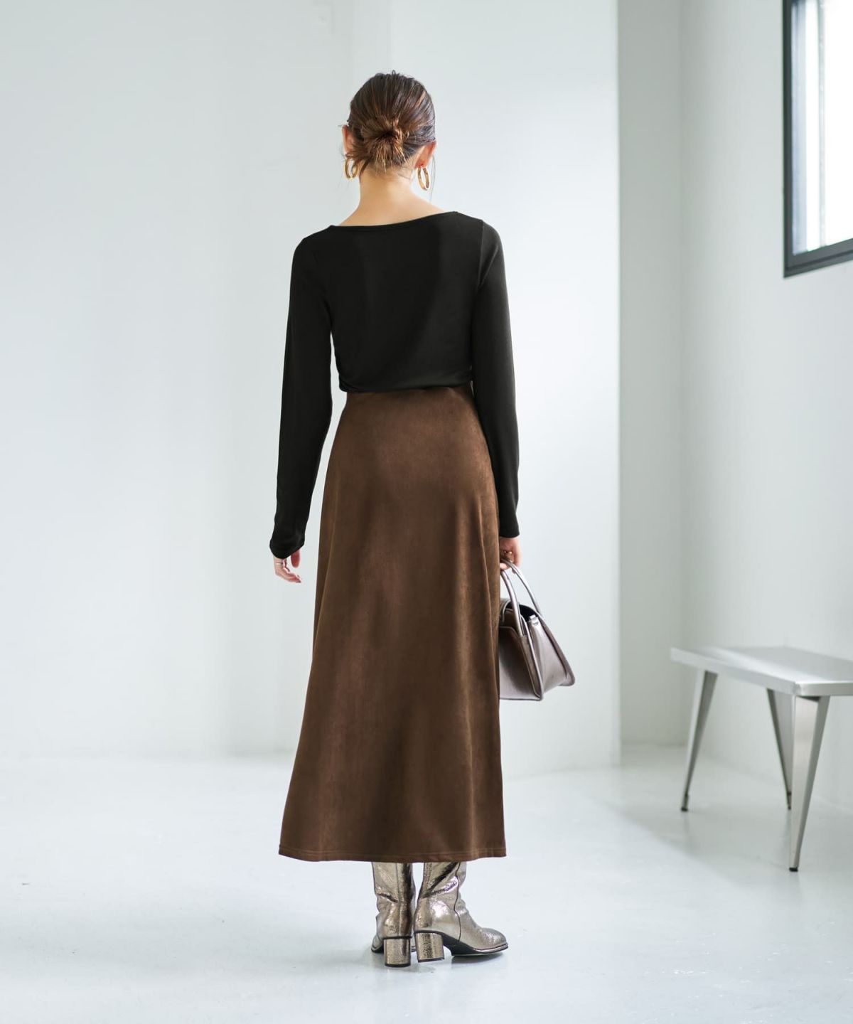 着用イメージ 167cm ブラック