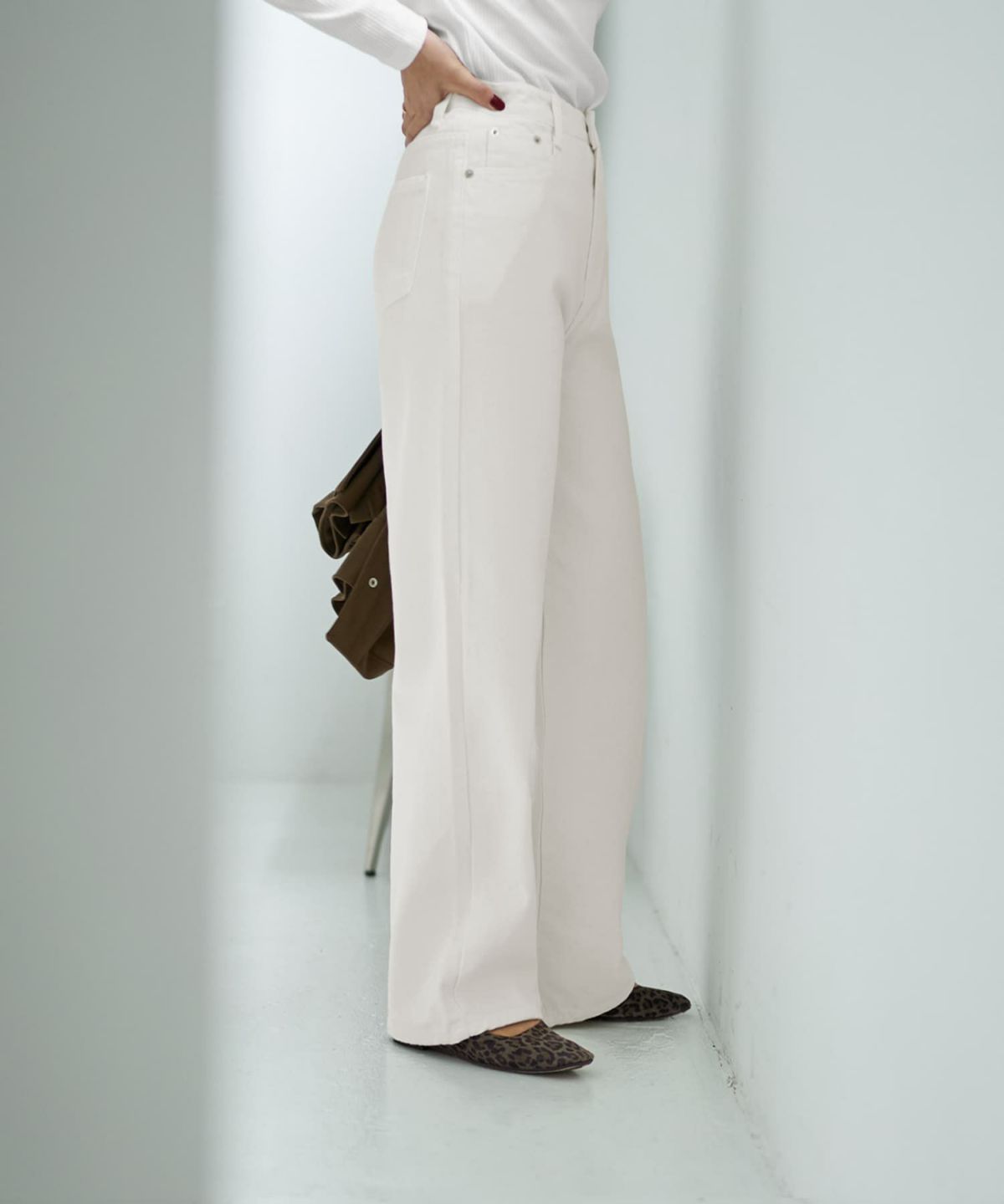 着用イメージ 167cm アイボリー Sサイズ