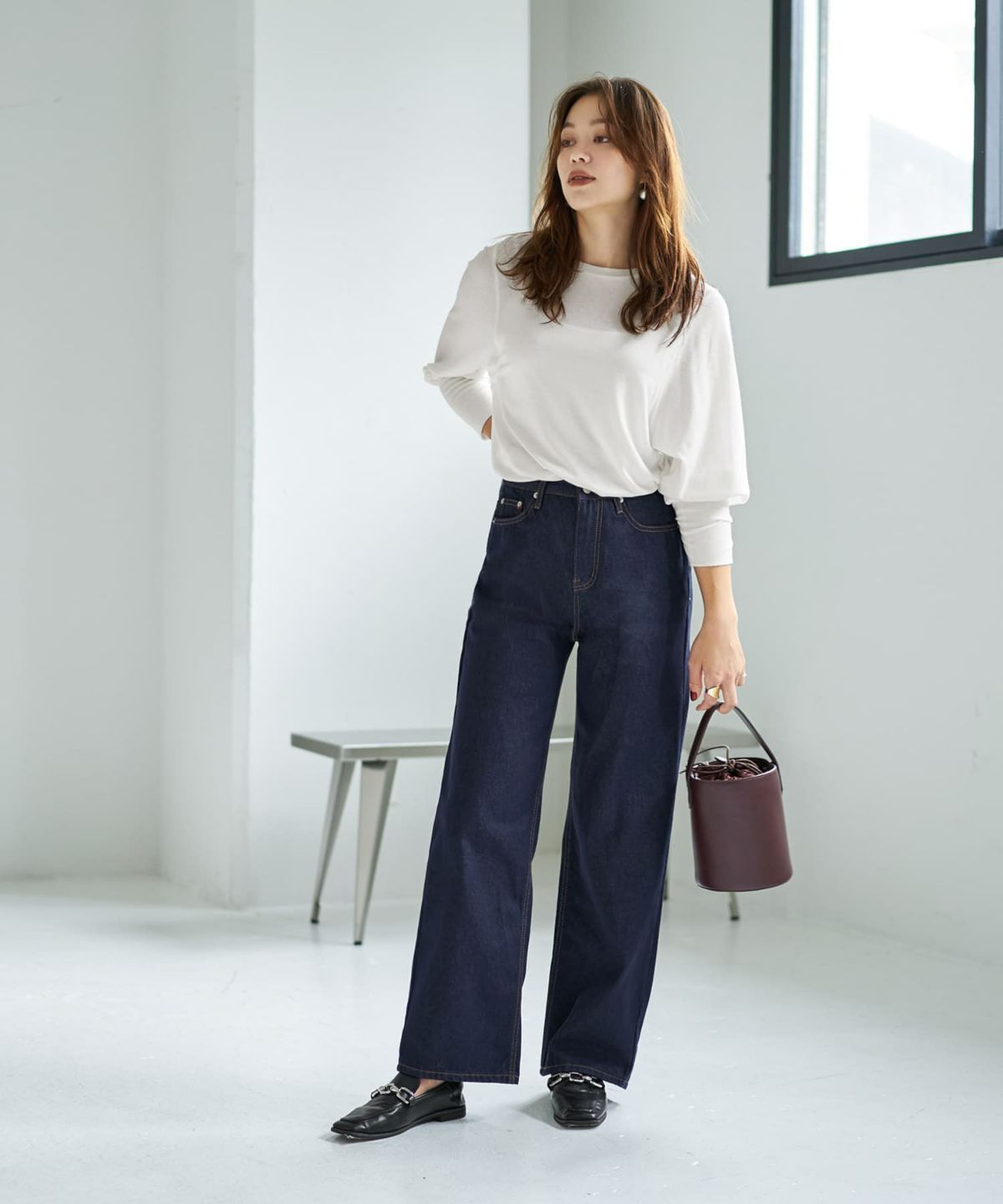 着用イメージ 167cm ネイビー Sサイズ