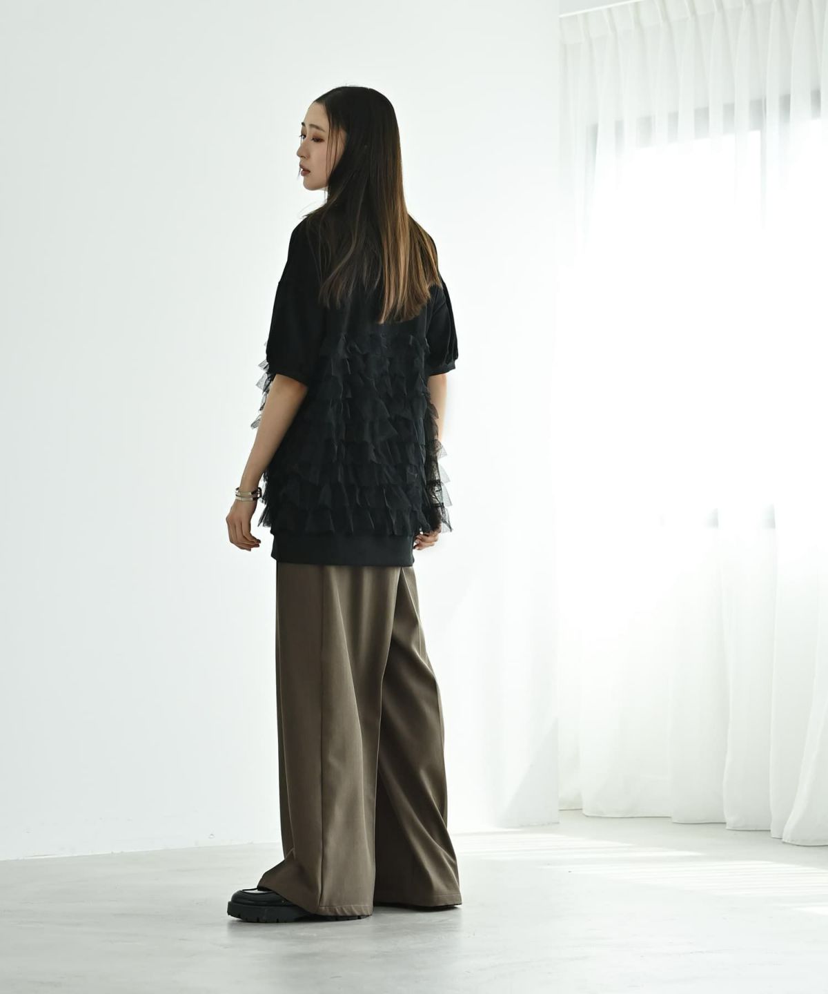 着用イメージ 169cm ブラック