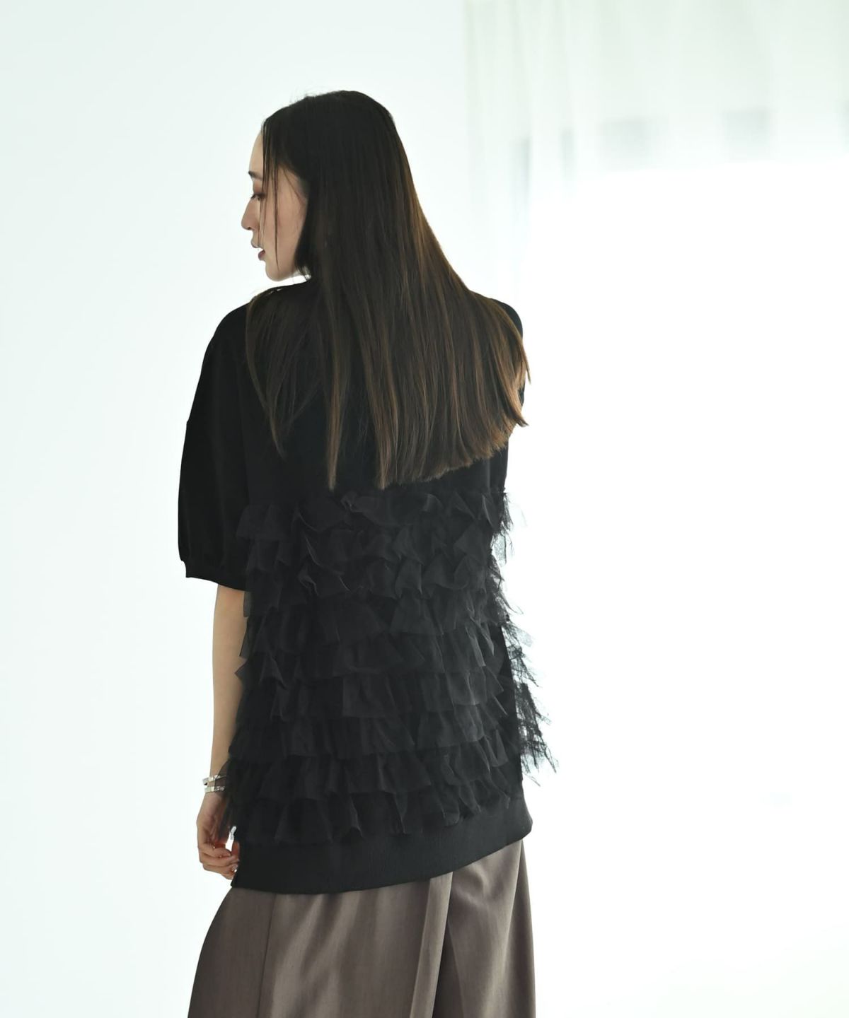 着用イメージ 169cm ブラック