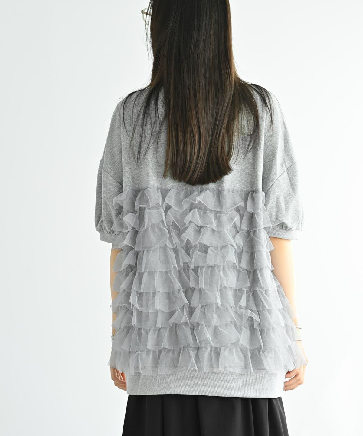 着用イメージ 169cm グレー