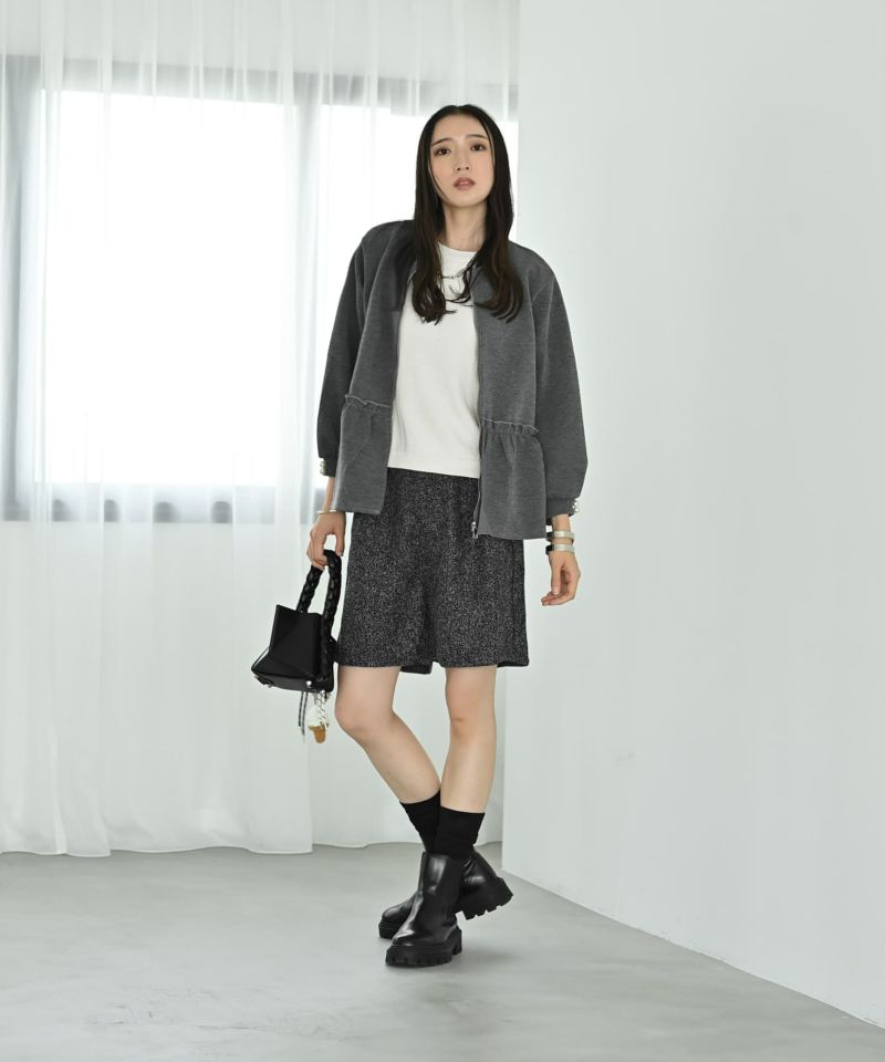 美品　TO BE CHIC ペプラム　ブルゾン　リモンタ 美品 TO BE CHIC ペプラム ブルゾン リモンタ