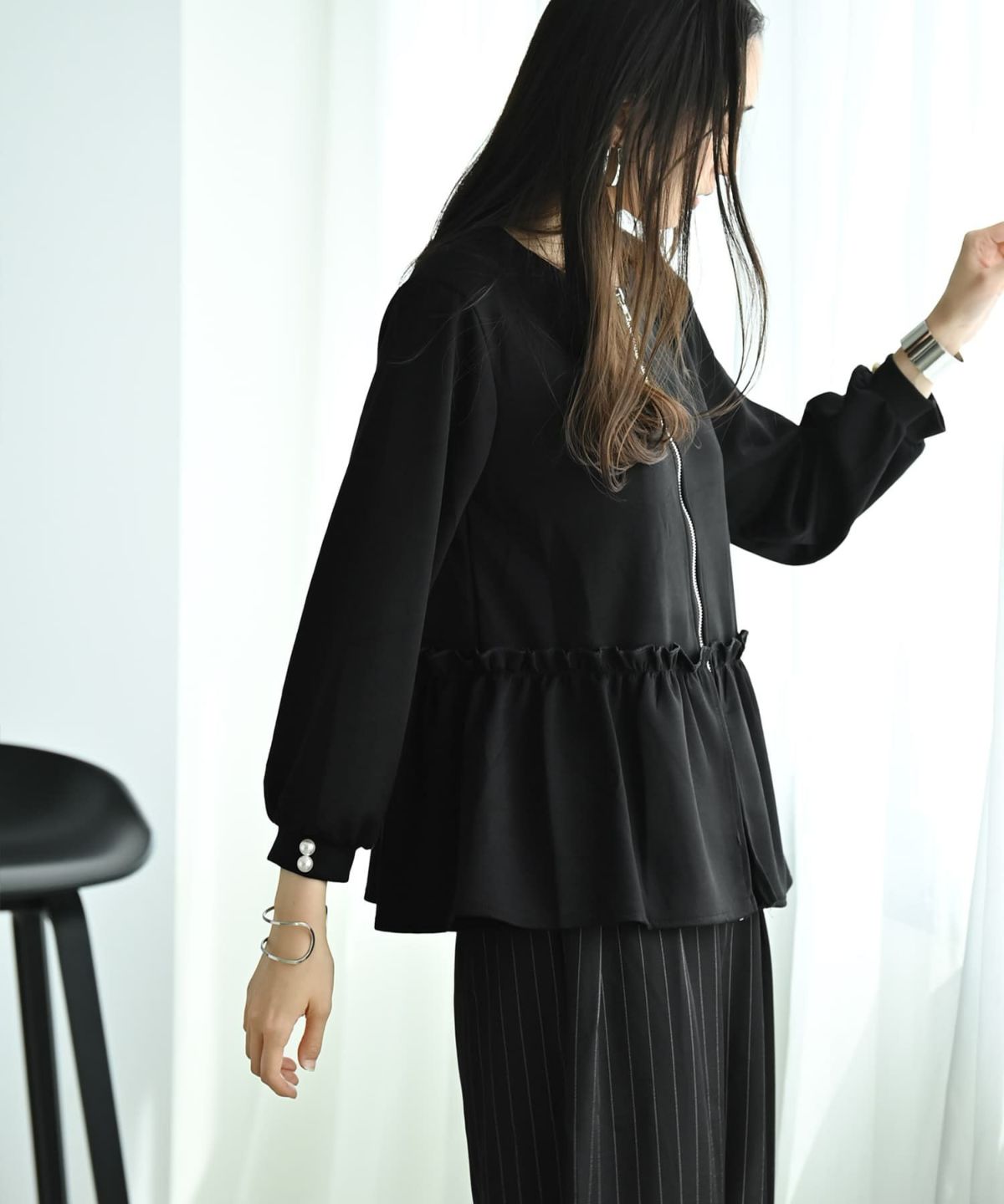 着用イメージ 169cm ブラック