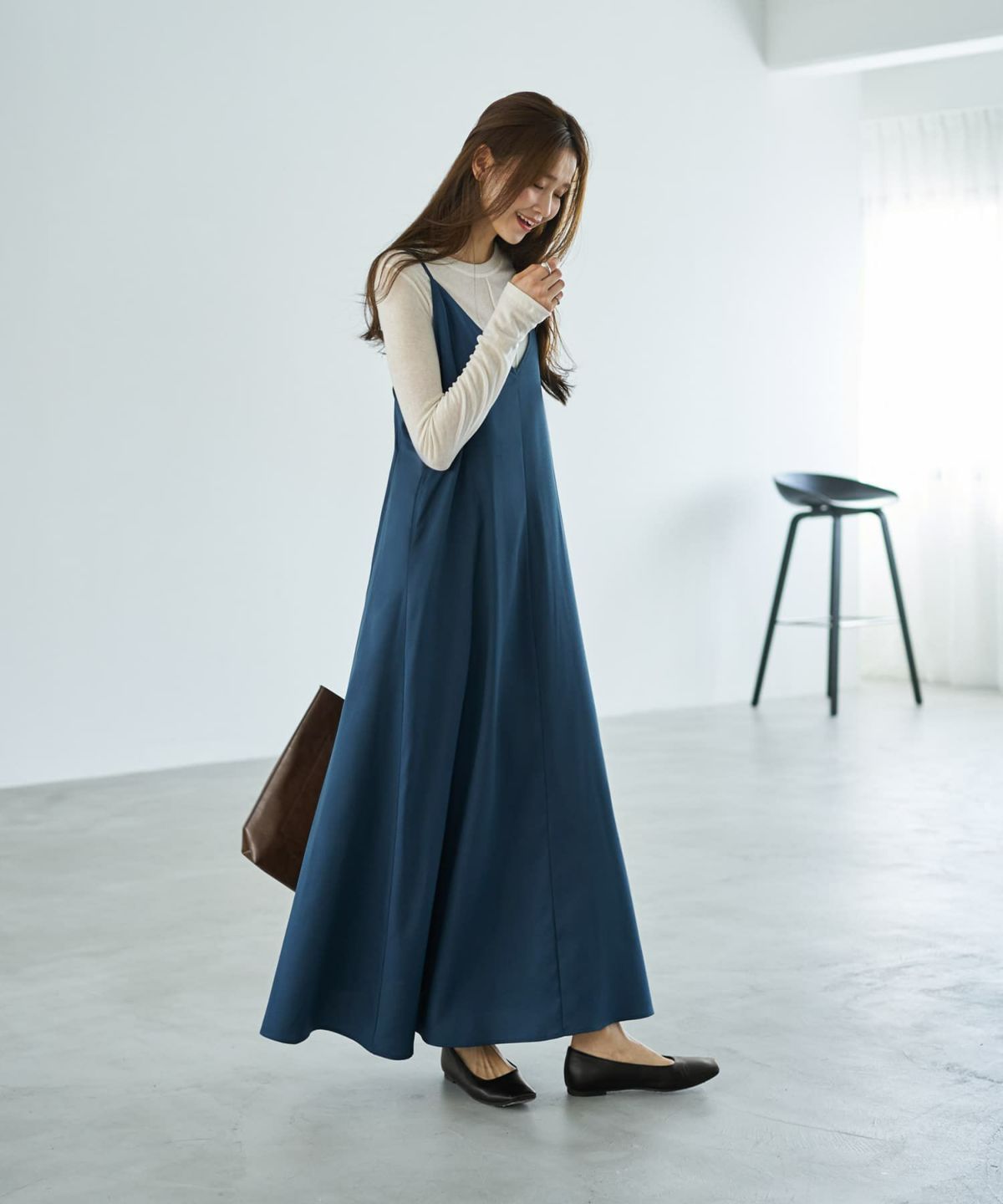 着用イメージ 166cm コバルトブルー 02サイズ