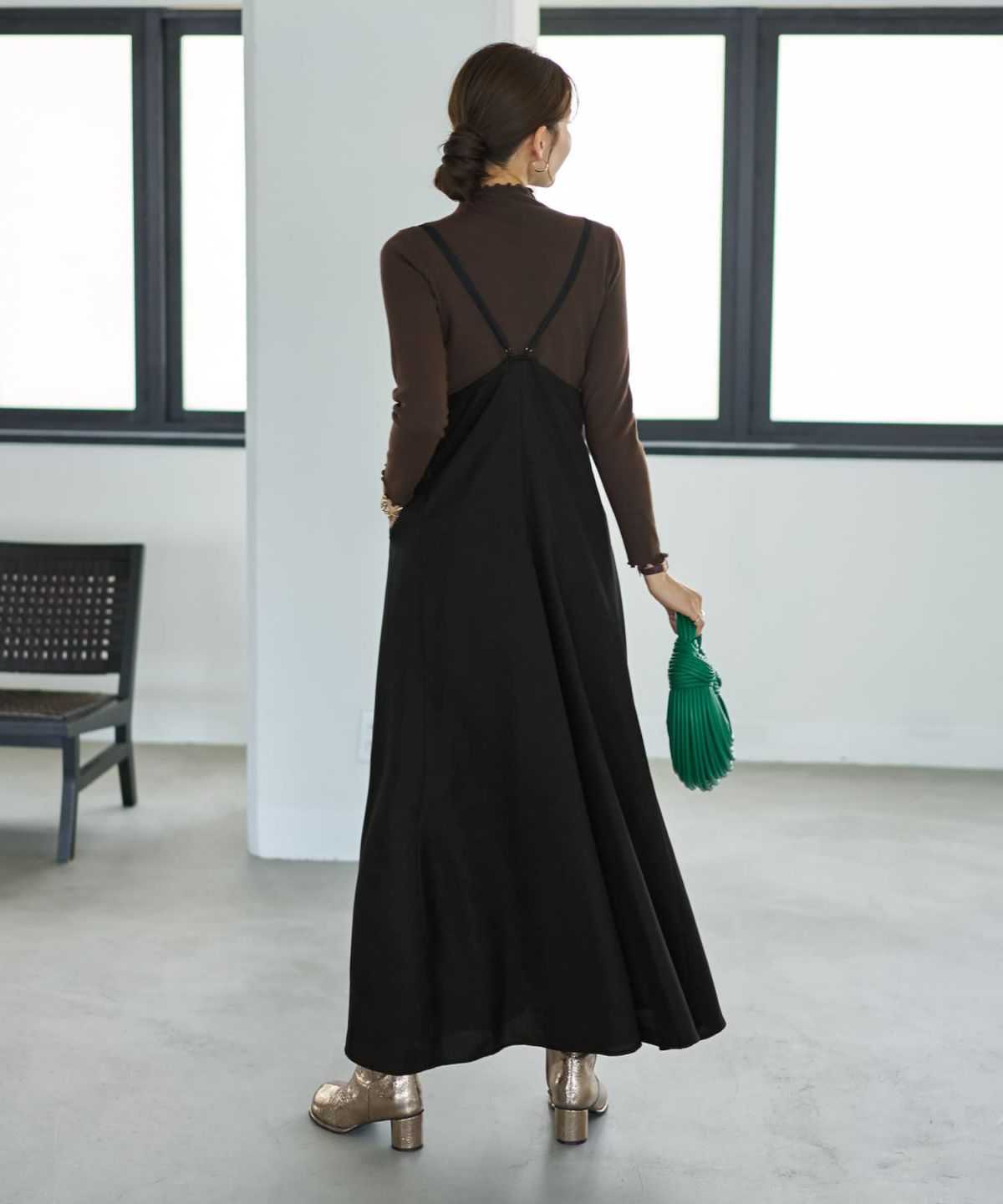 着用イメージ 166cm ブラック 02サイズ