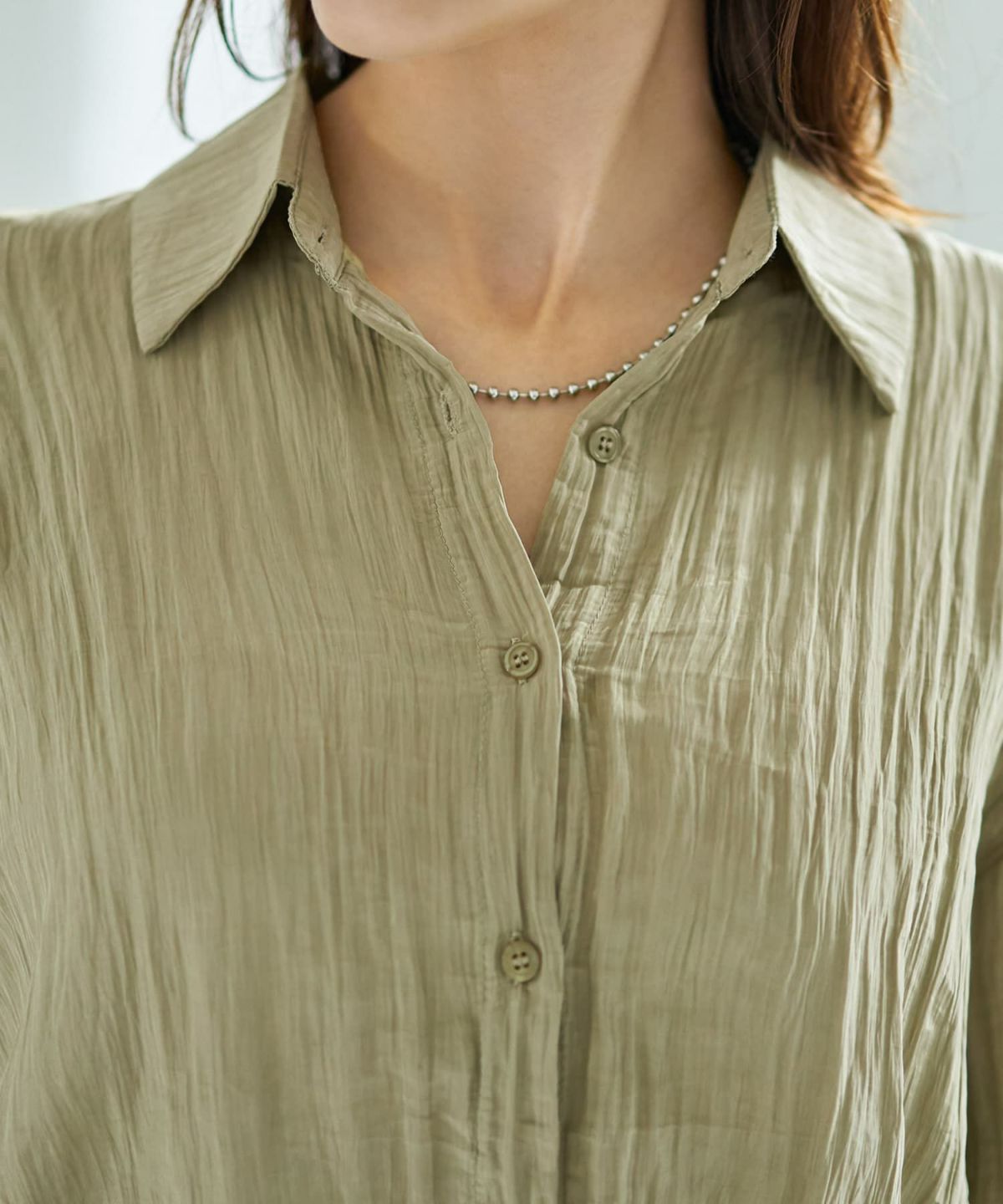 着用イメージ 167cm ライトカーキ