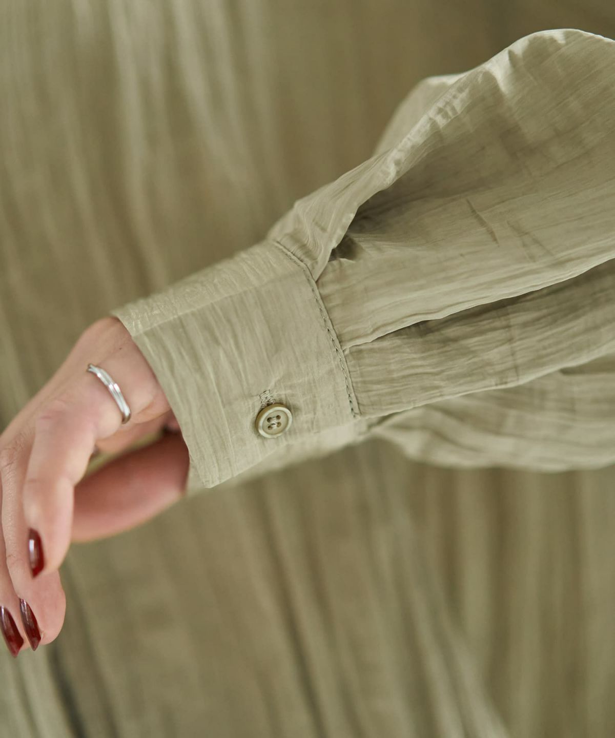 着用イメージ 167cm ライトカーキ