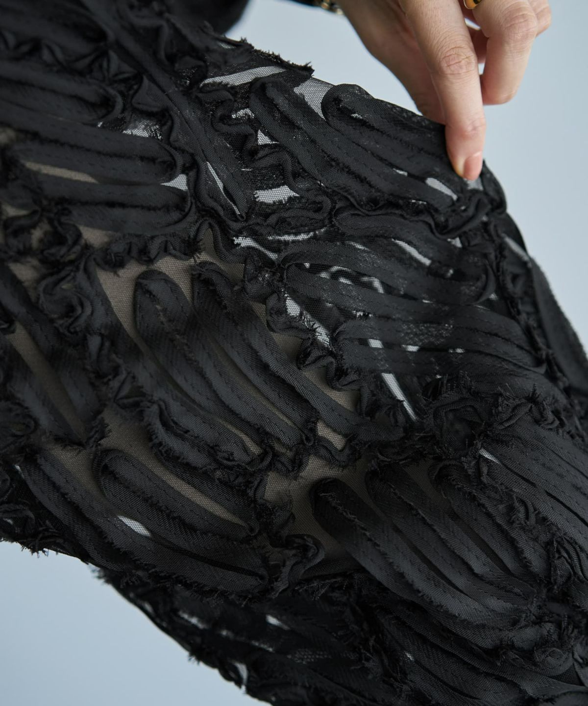 着用イメージ 166cm ブラック