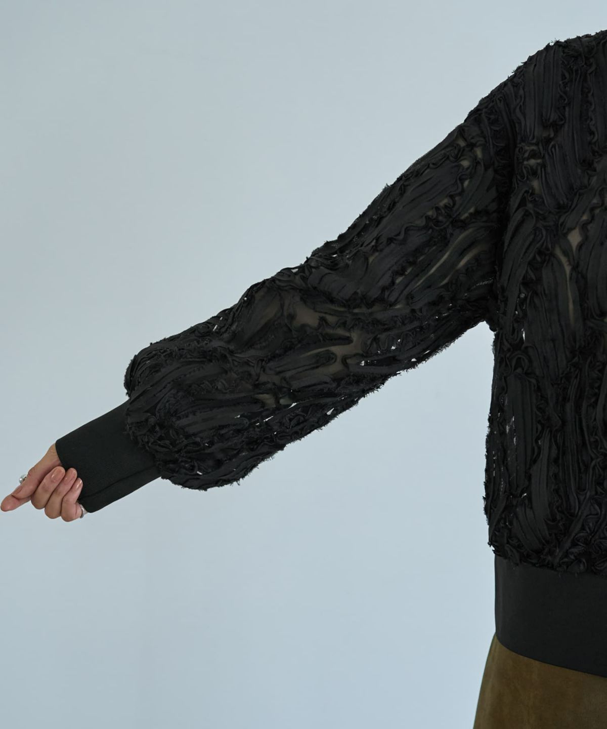 着用イメージ 166cm ブラック