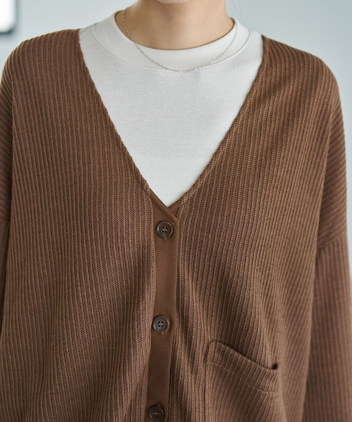 着用イメージ 166cm ブラウン