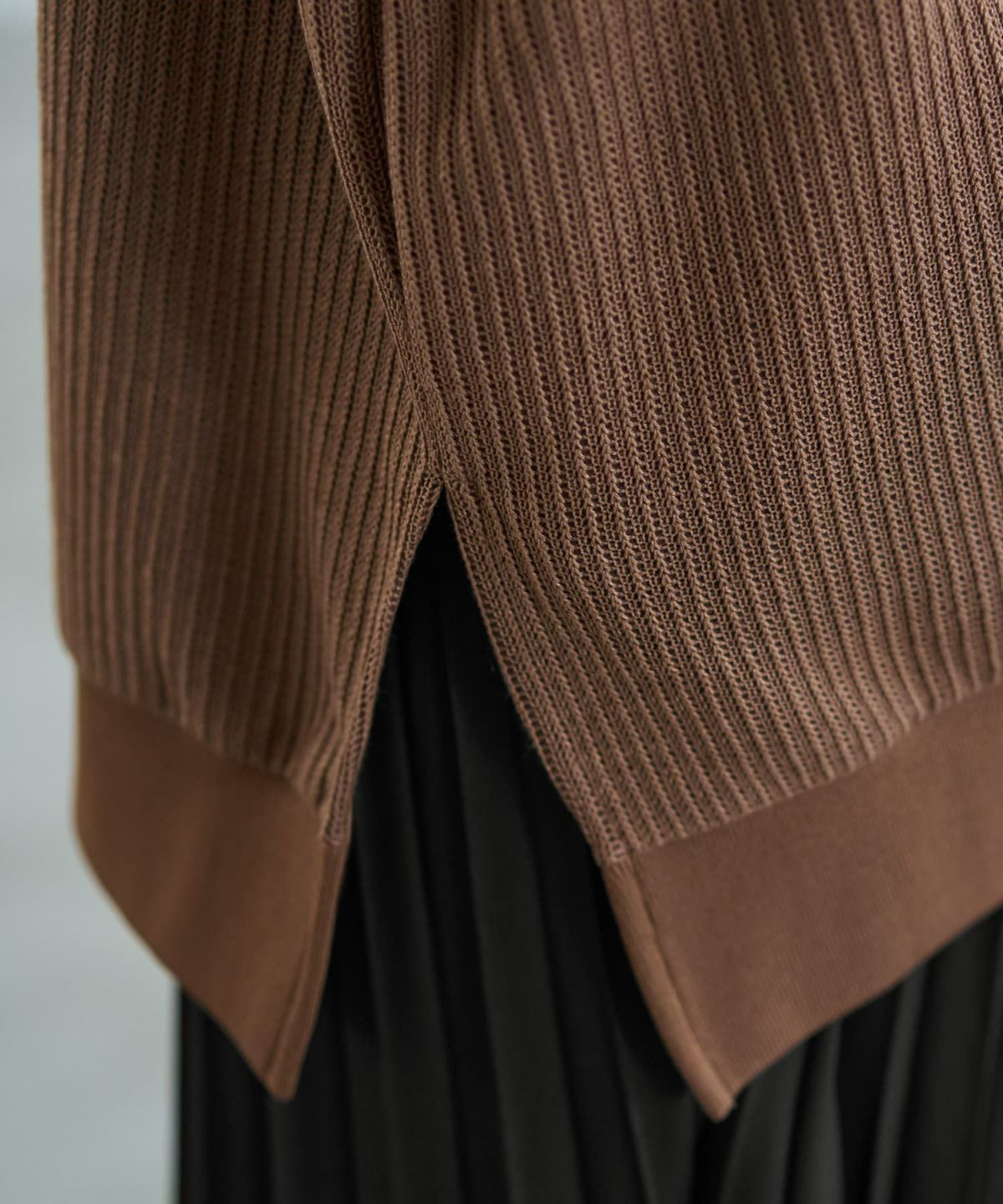 着用イメージ 166cm ブラウン