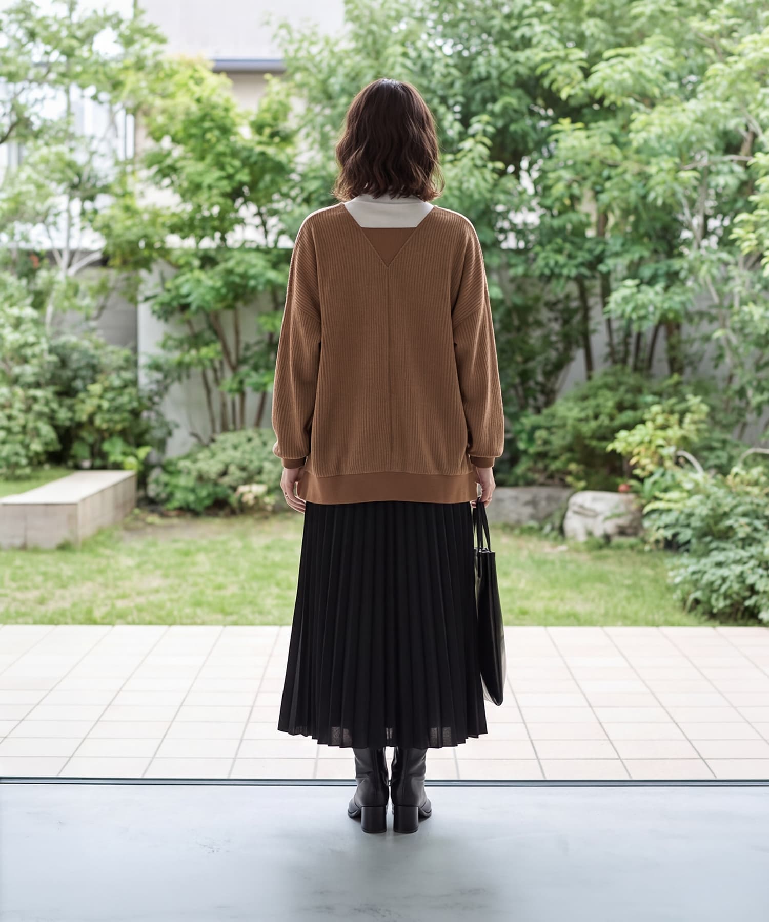着用イメージ 166cm ブラウン