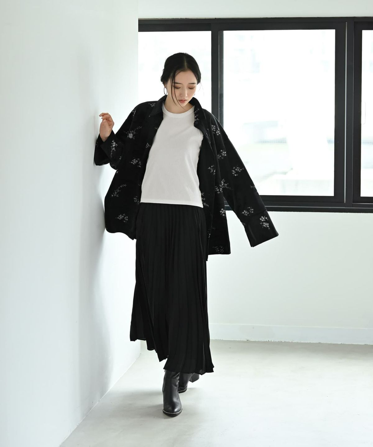 着用イメージ 169cm ブラック