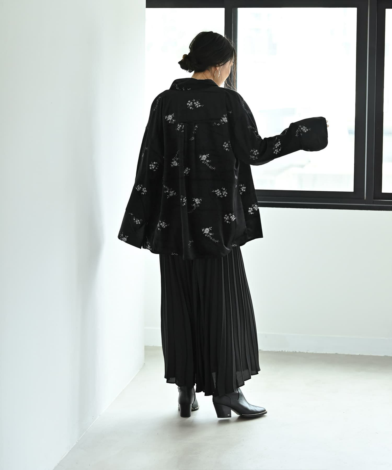着用イメージ 169cm ブラック